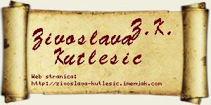 Živoslava Kutlešić vizit kartica
